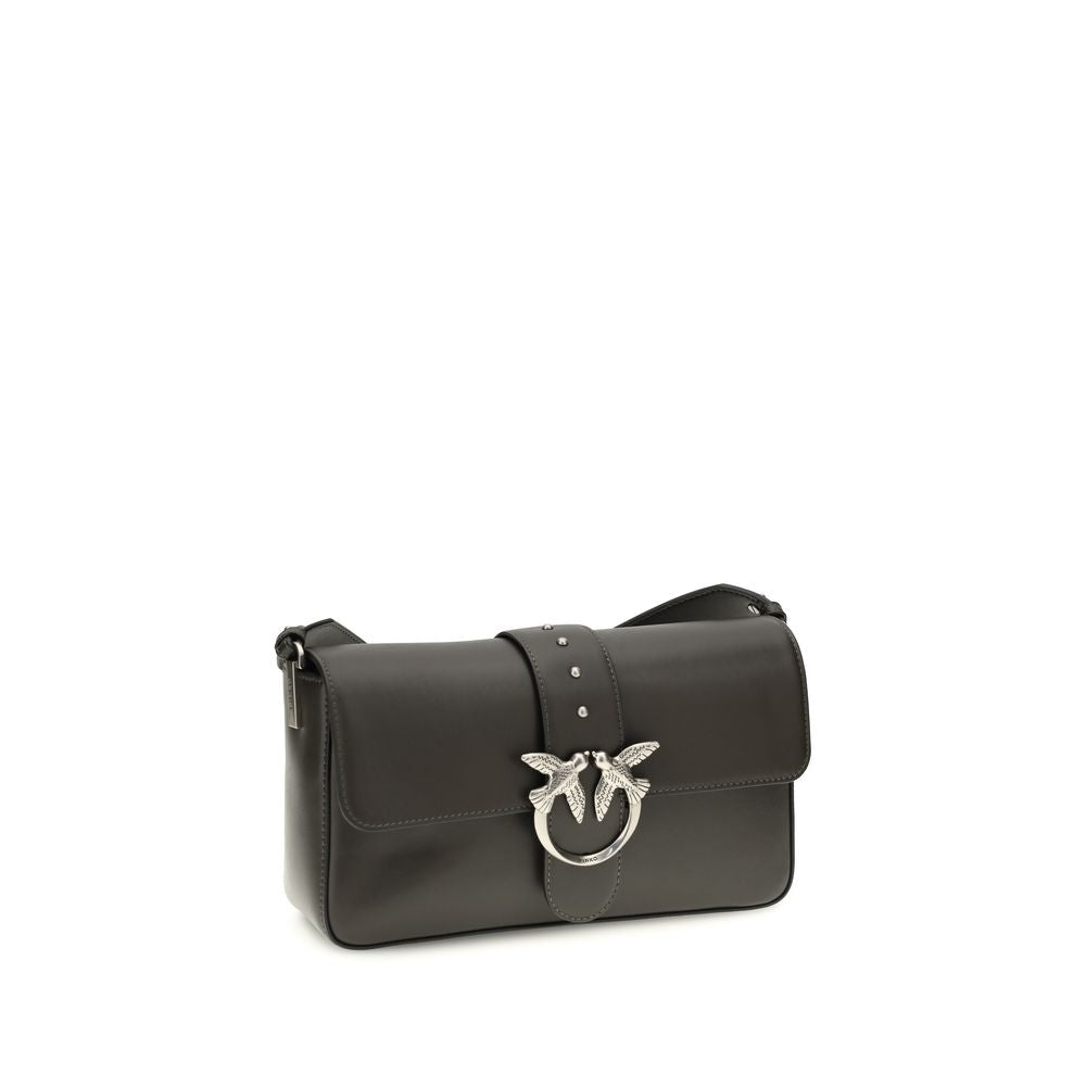 Bicolor Leather Shoulder Bag