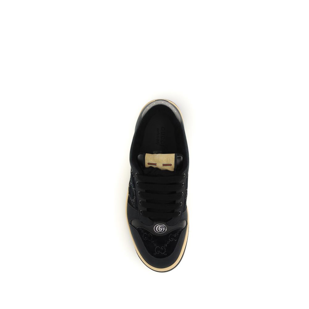 Blue Cotton Low Top Sneakers
