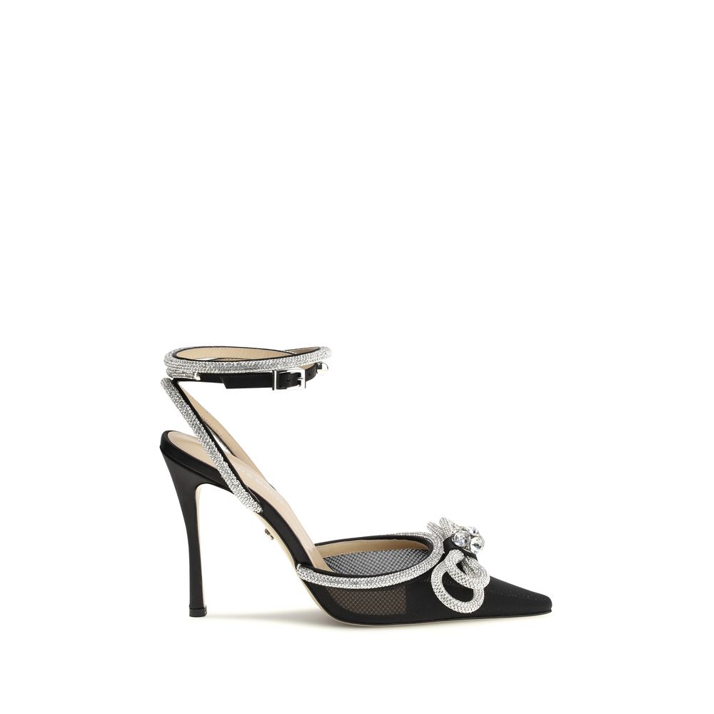 Black Silk Pumps