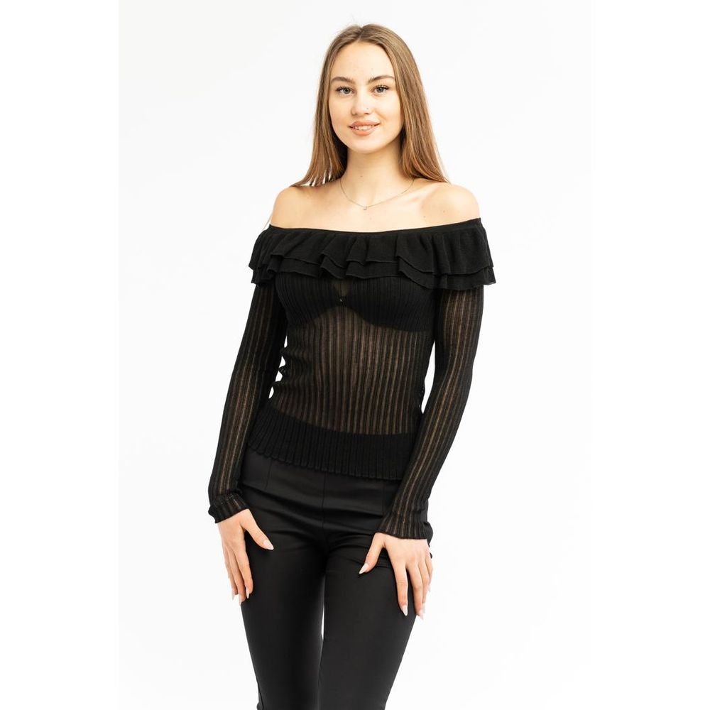Black Viscose Sweatshirt