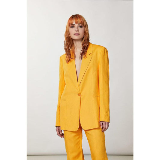 Orange Viscose Blazer