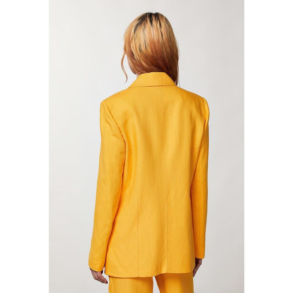 Orange Viscose Blazer