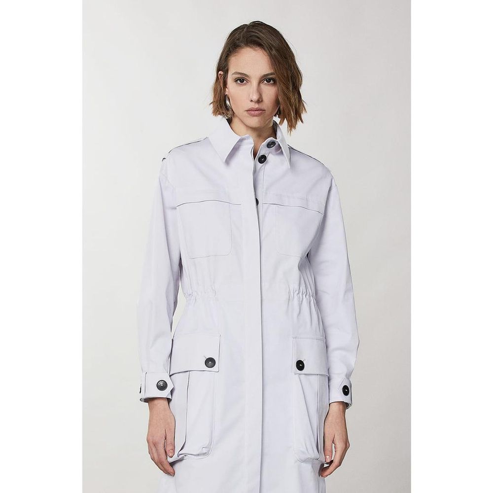 Purple Polyester Coat