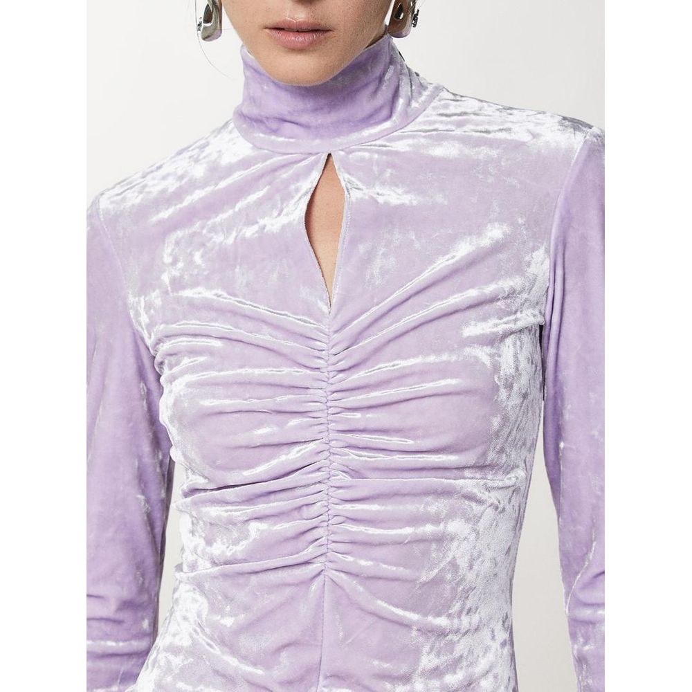 Purple Polyester Tank Tops