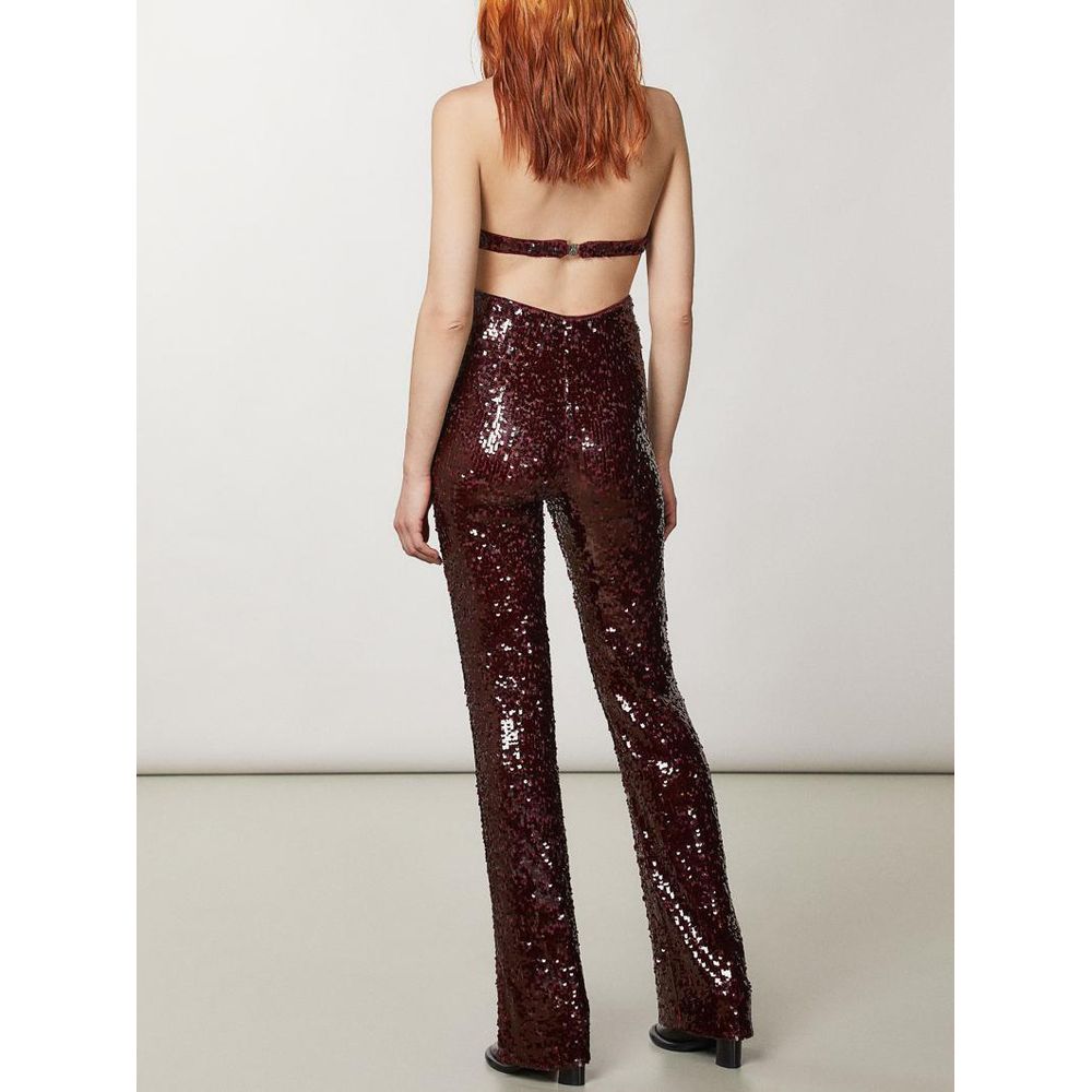 Red Polyester Jumpsuit