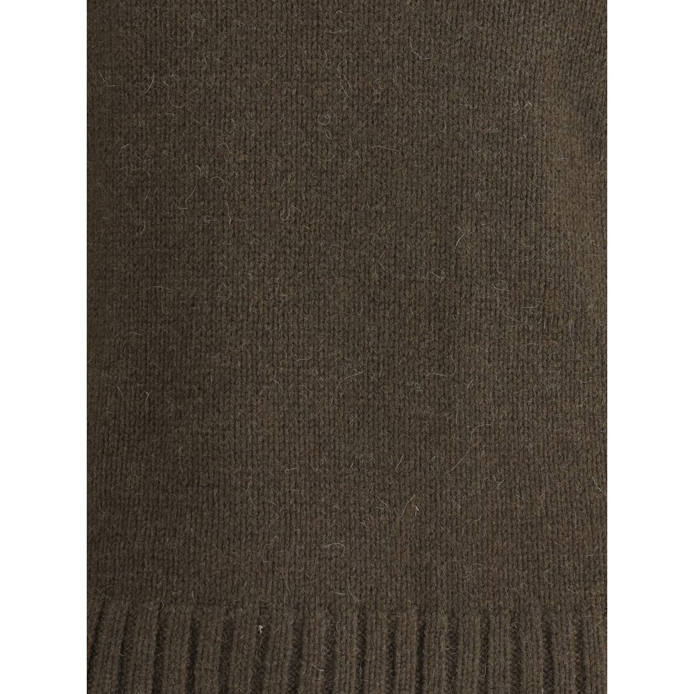 Bicolor Alpaca Vicugna Pacos Turtleneck