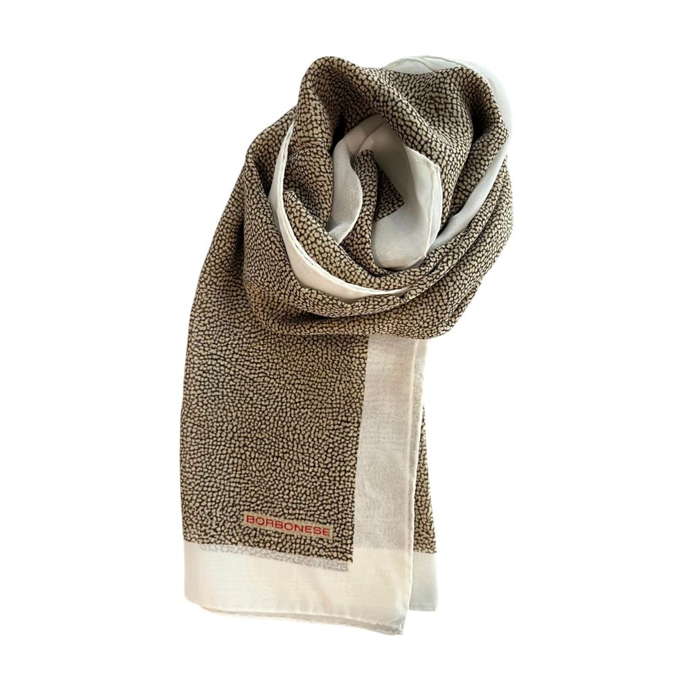 White Silk Women Scarf