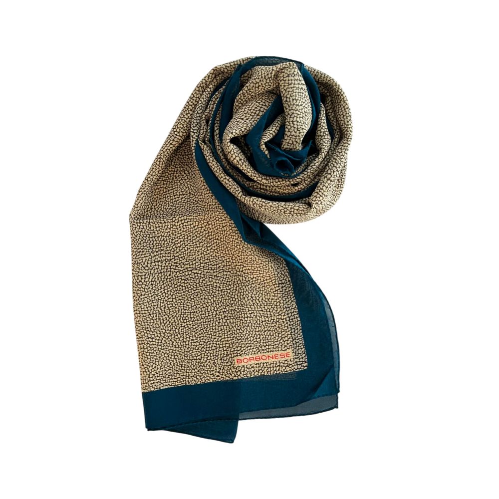 Blue Silk Women Scarf