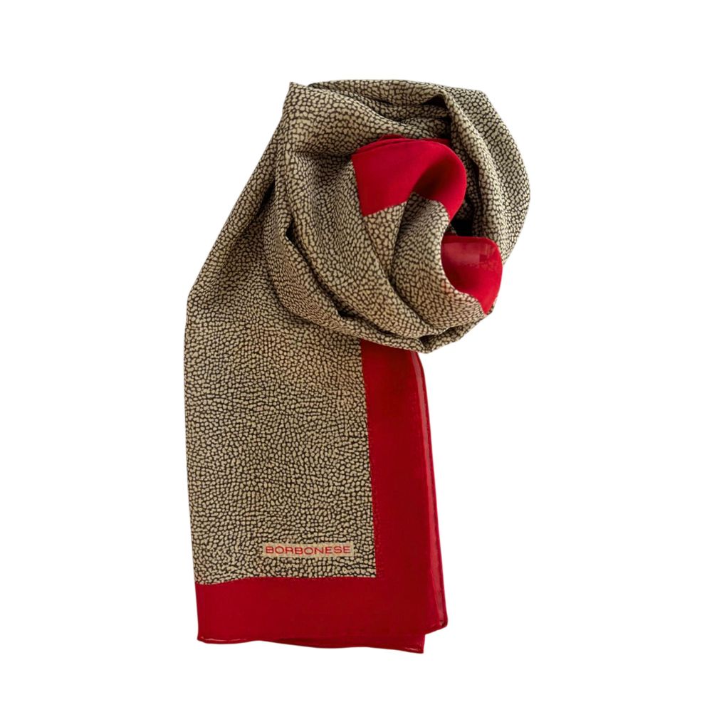 Red Silk Women Scarf