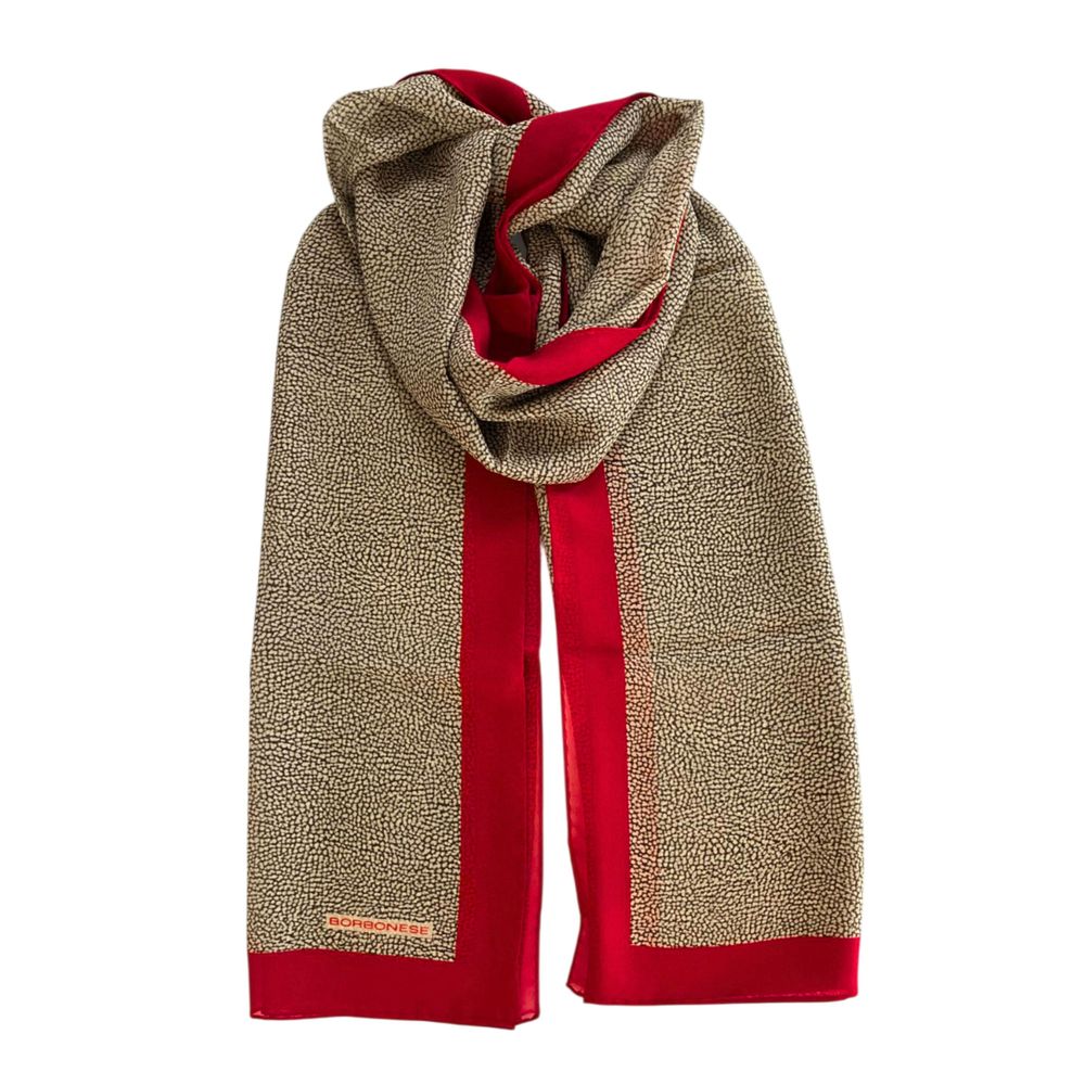 Red Silk Women Scarf