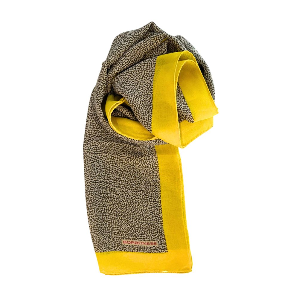 Yellow Silk Women Scarf