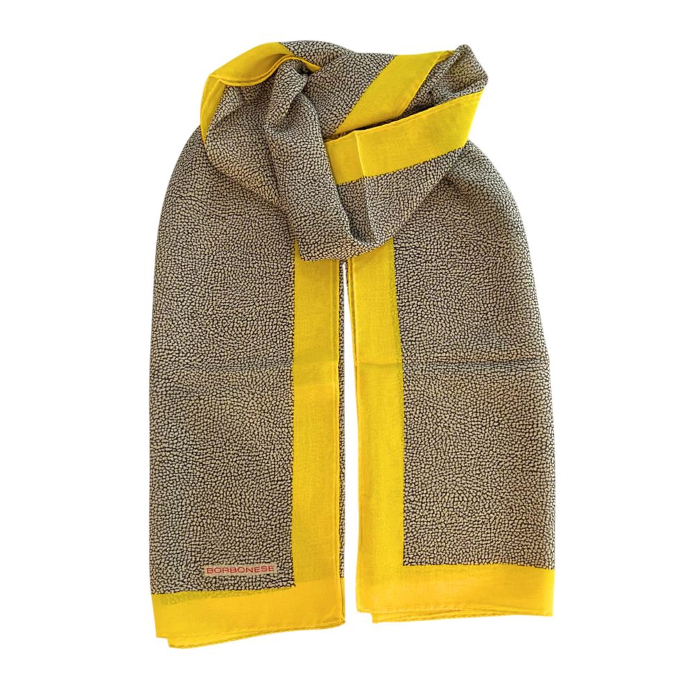 Yellow Silk Women Scarf