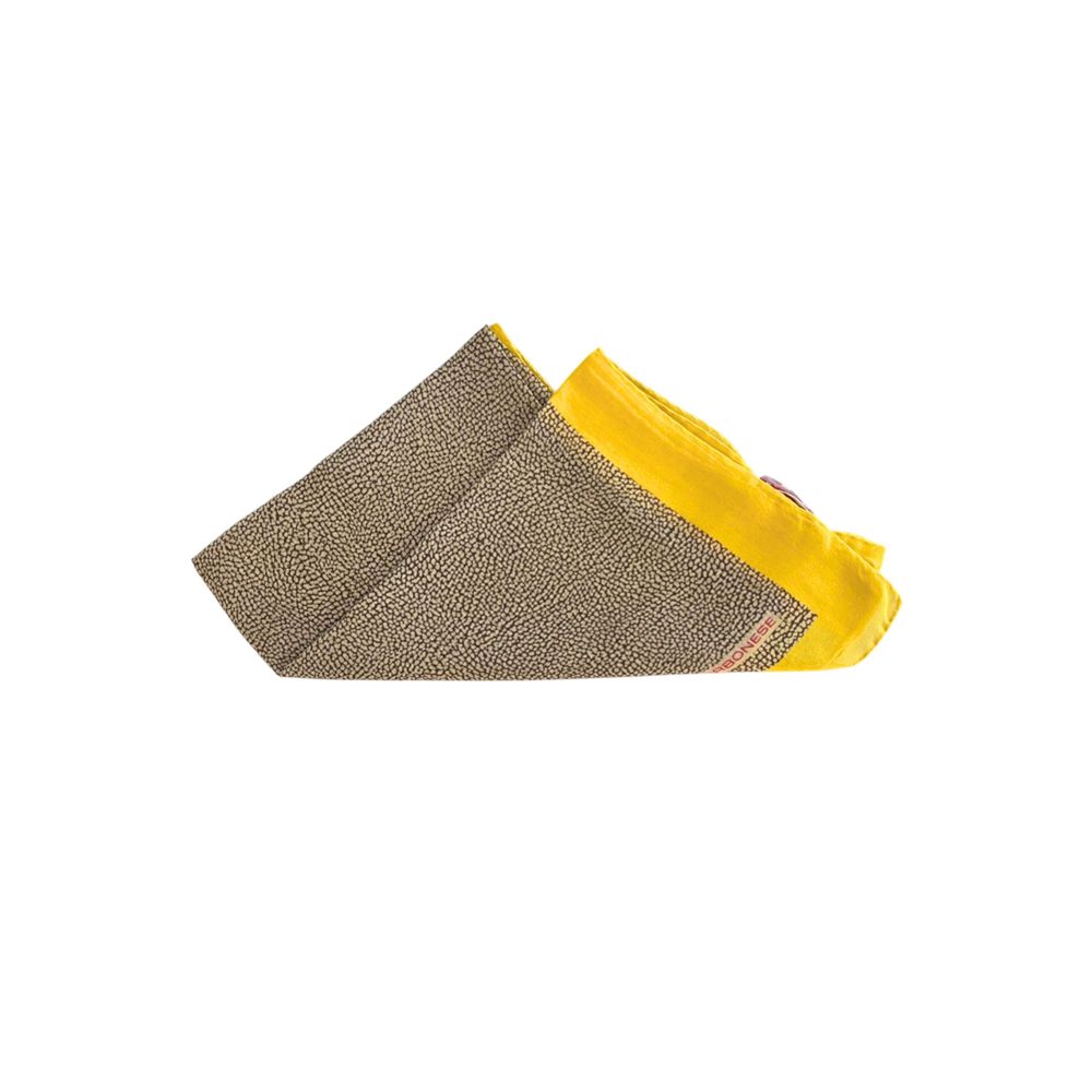 Yellow Silk Women Scarf