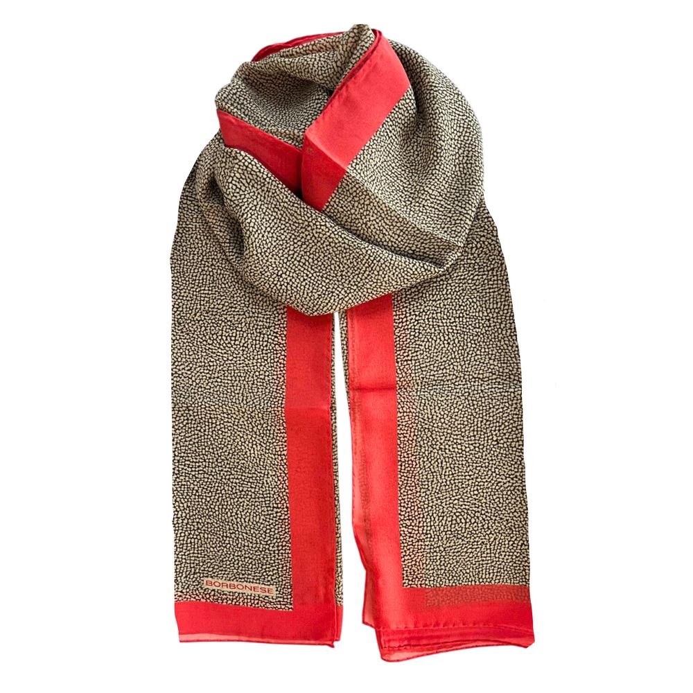 Red Silk Women Scarf
