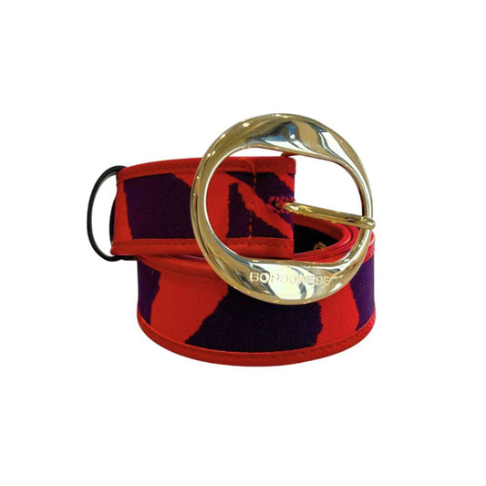 Orange Genuine Leather Women Belt