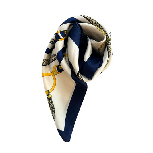 Blue Silk Women Scarf