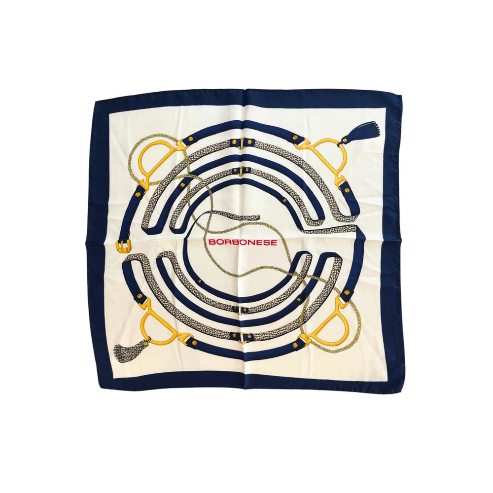 Blue Silk Women Scarf
