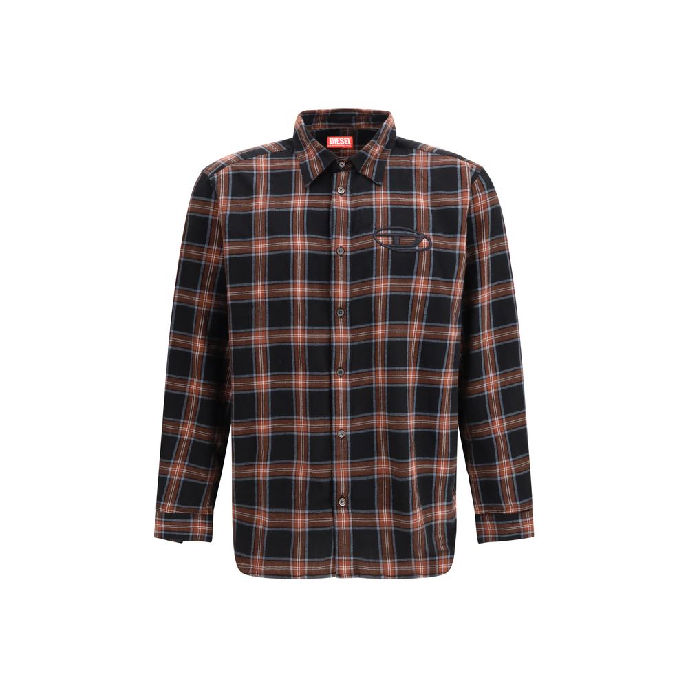 Blue Cotton Pattern Shirt