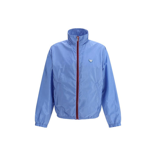 Blue Recycled Polyamide Shell Jacket