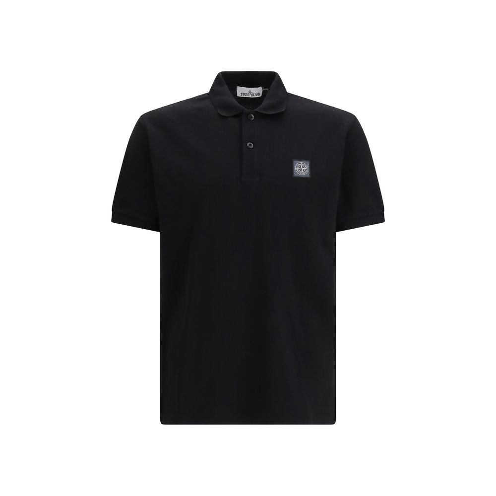 Black Cotton Polo Shirt