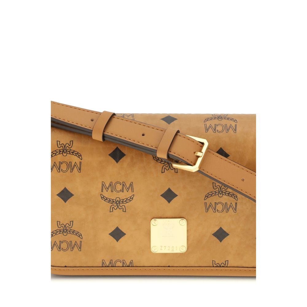 Beige Fabric Shoulder Bag