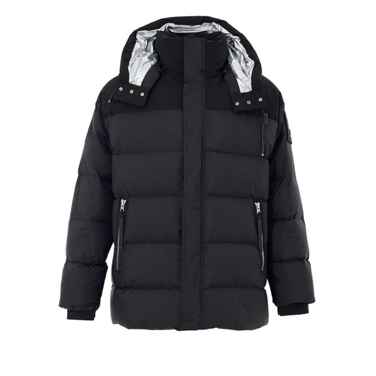 Black Nylon Jackets And Coat