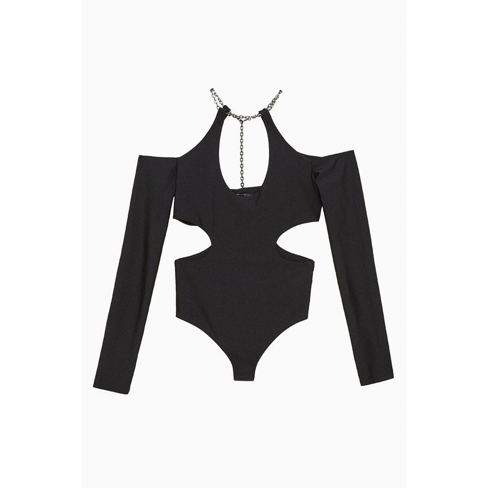 Black Nylon Bodysuit