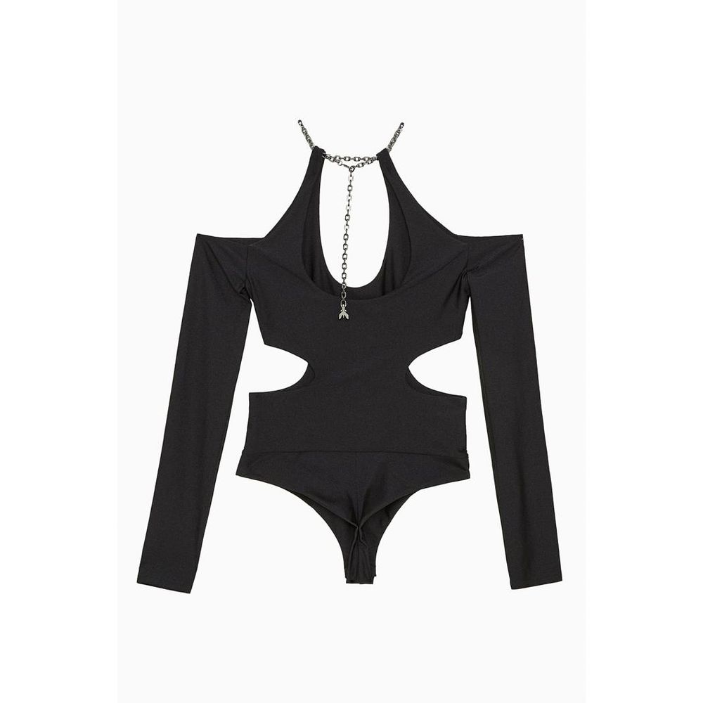 Black Nylon Bodysuit