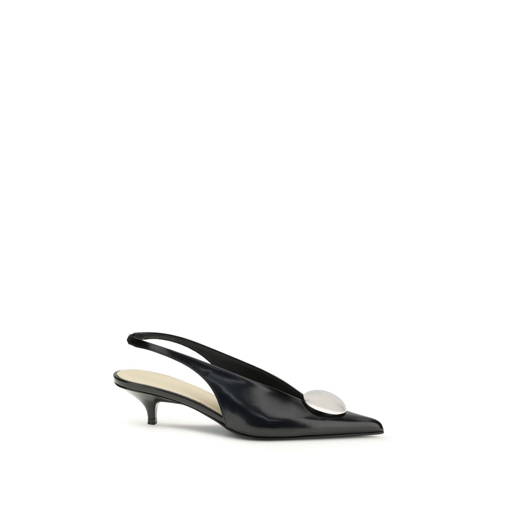 Black Calf Leather Bos Taurus High Heel Pumps