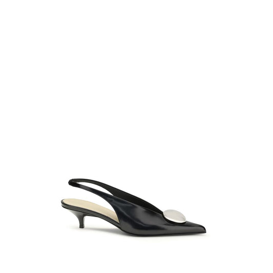 Black Calf Leather Bos Taurus High Heel Pumps