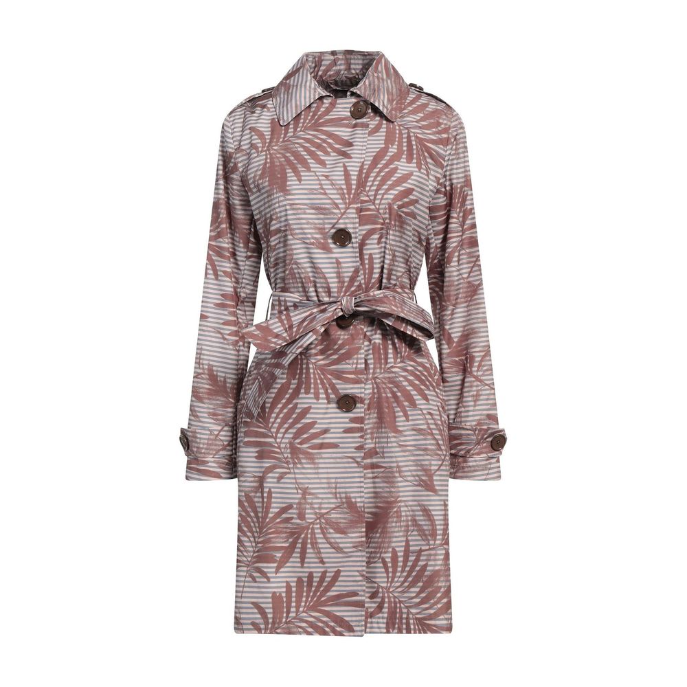 Brown Polyester Coat