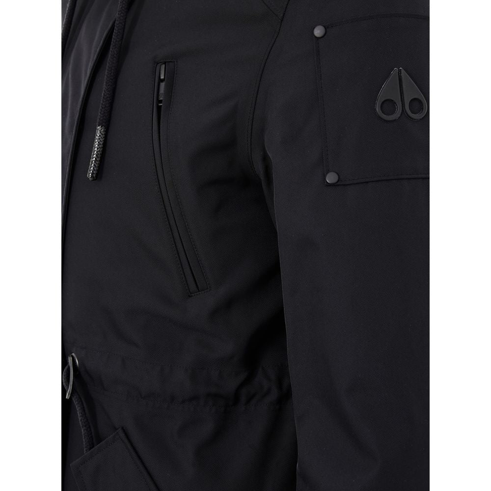 Black Cotton Parka