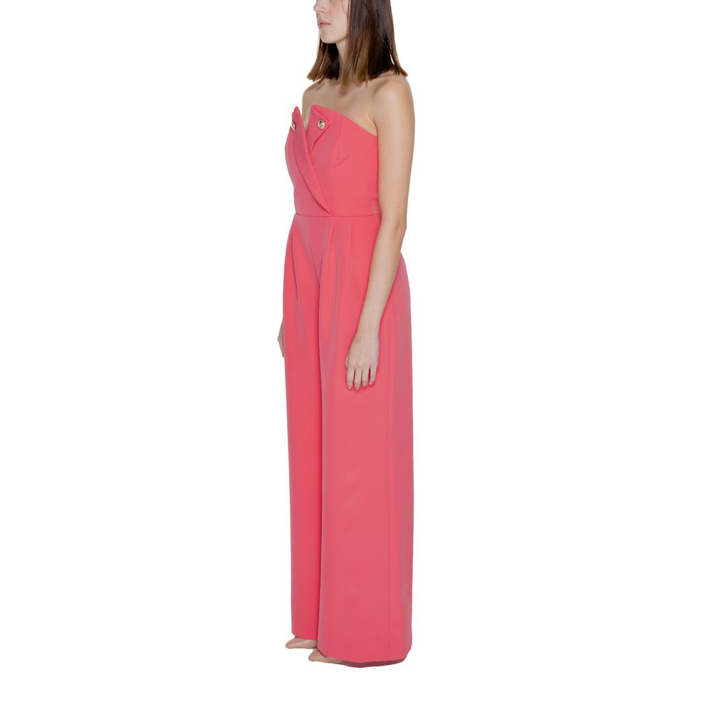 Orange Polyester Jumpsuit