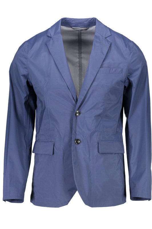 Blue Nylon Jackets And Coat