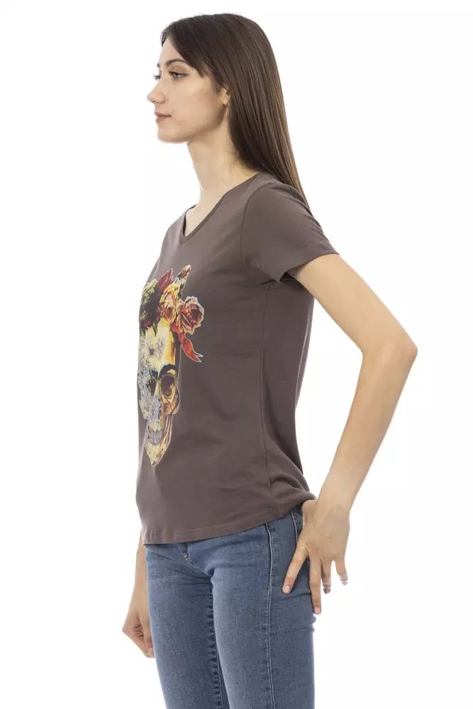 Brown Cotton T-Shirt