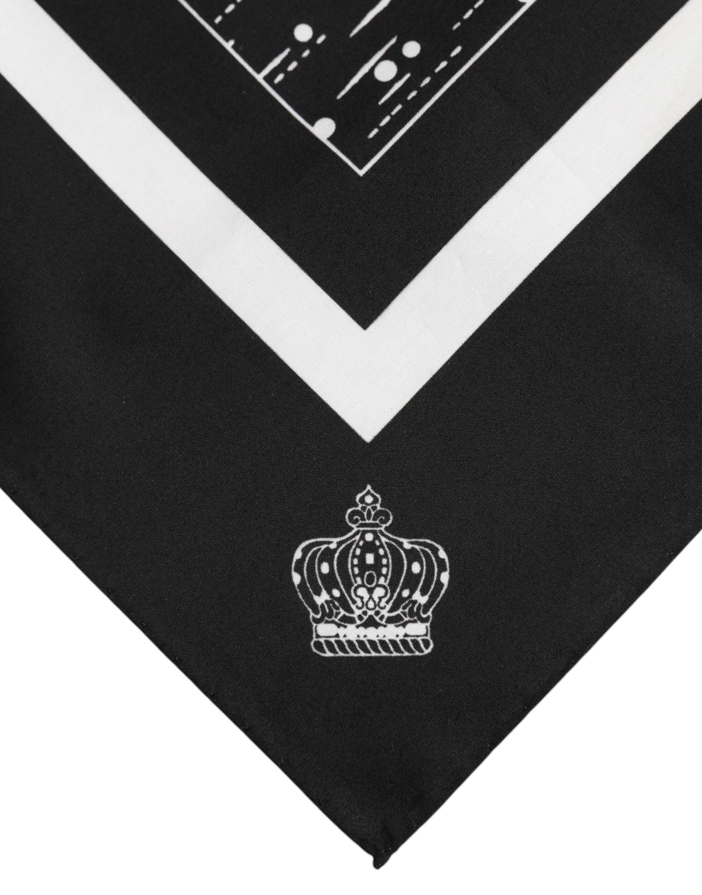 Black And White Cotton Foulard
