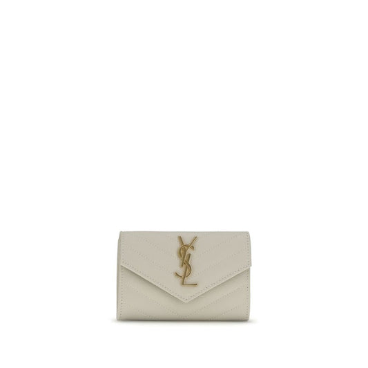 Beige Calf Leather Bos Taurus Wallet