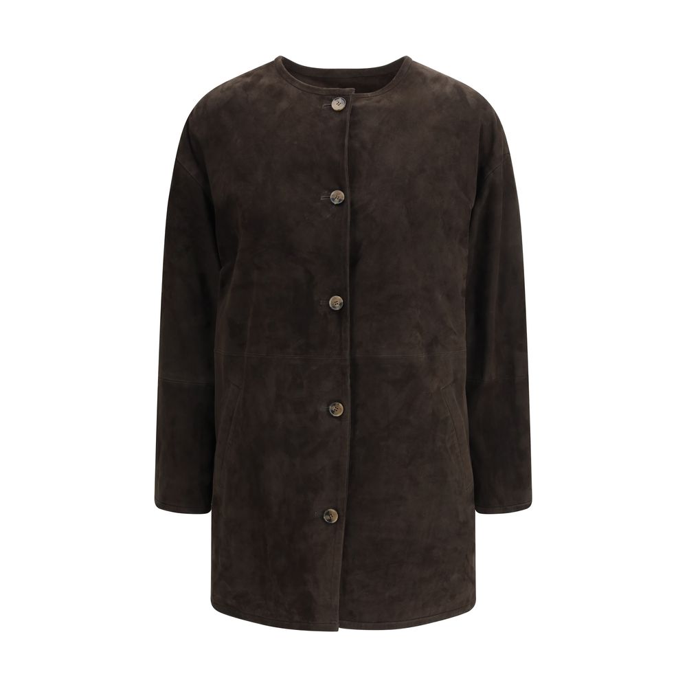 Brown Goatskin Coat