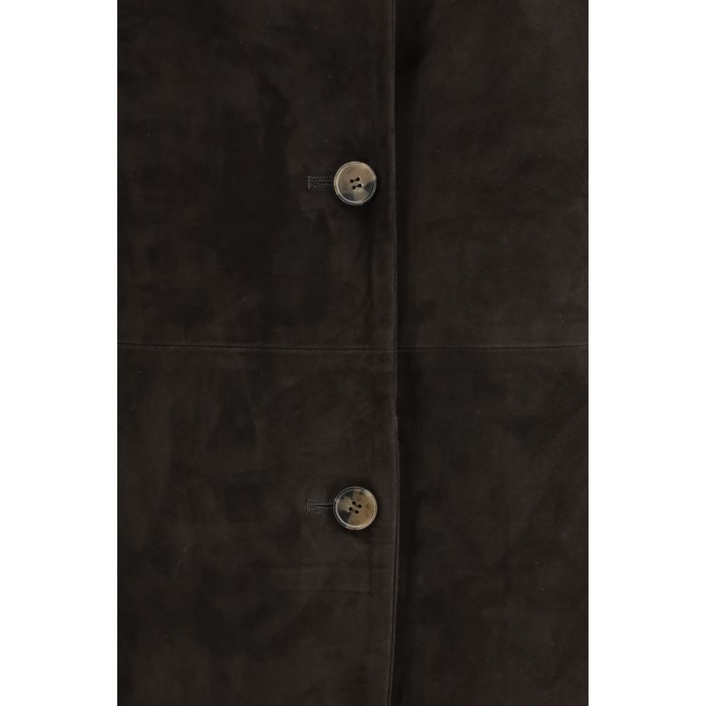 Brown Goatskin Coat