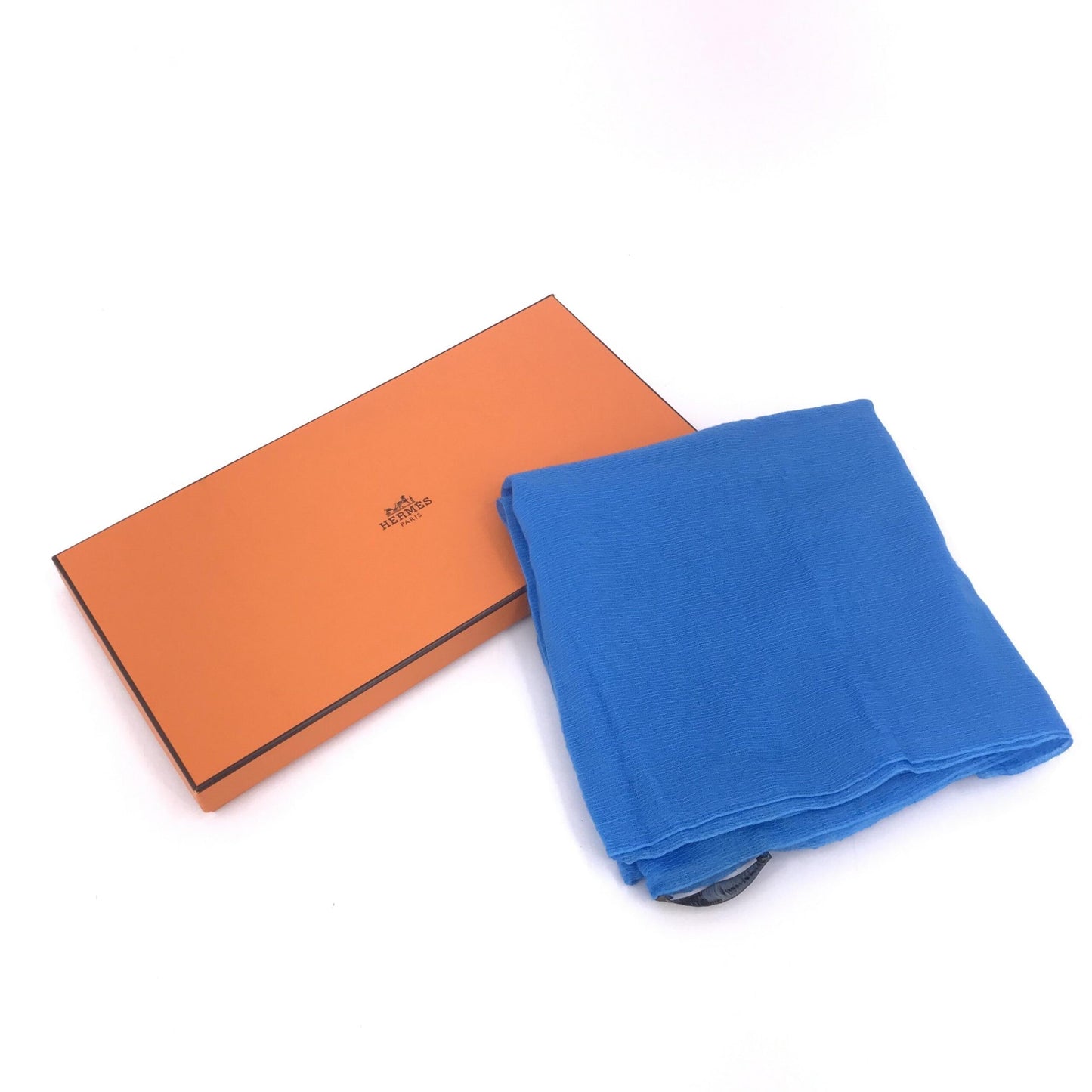 Blue Silk Scarf