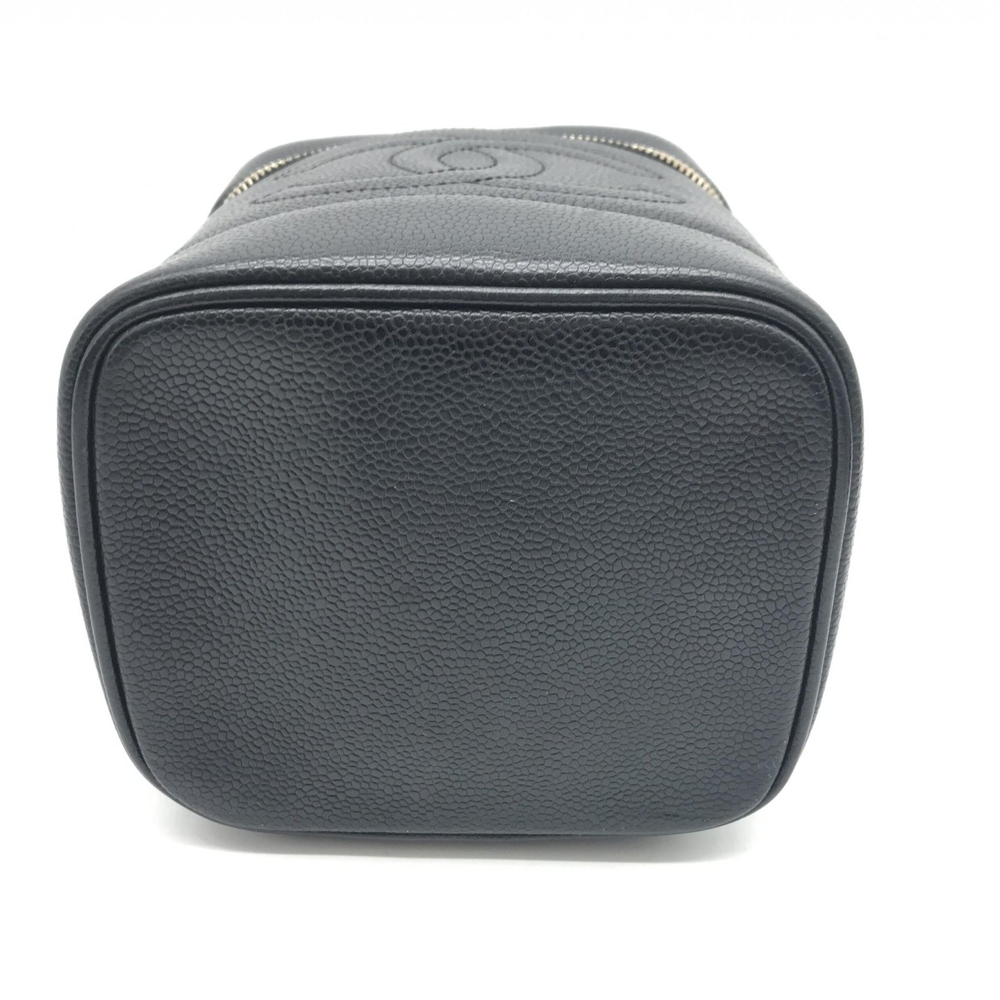 Caviar Leather Vanity Handbag In Black