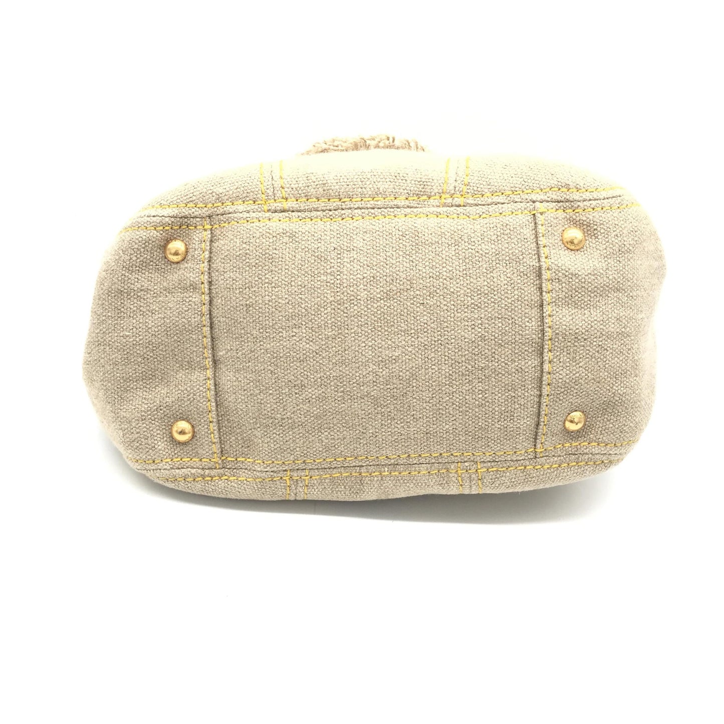 Fringe Canvas Crossbody Handbag With Gold Accents