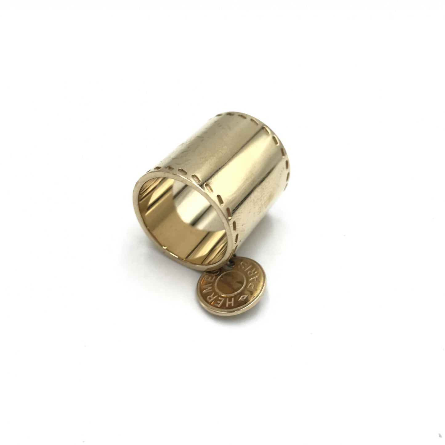 Gold Tone Scarf Ring Accessory
