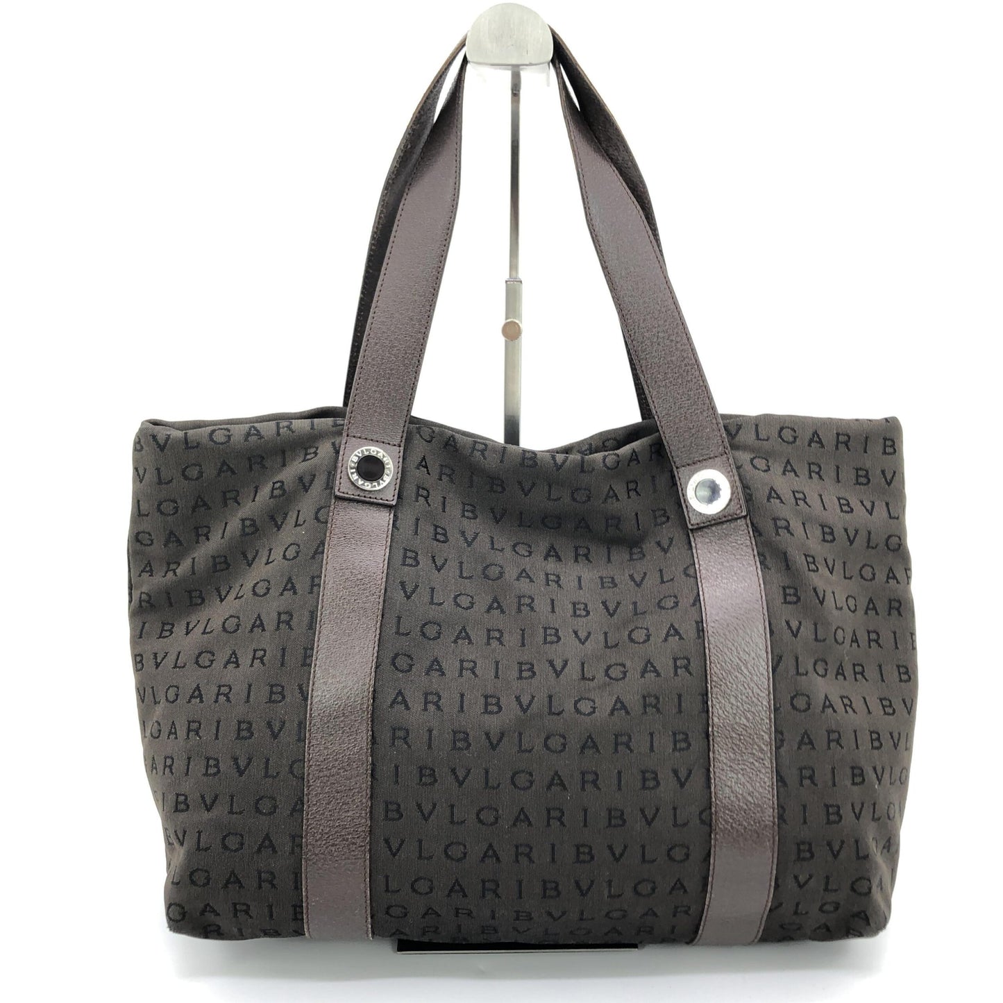 Logo Canvas Tote Bag With Pockets