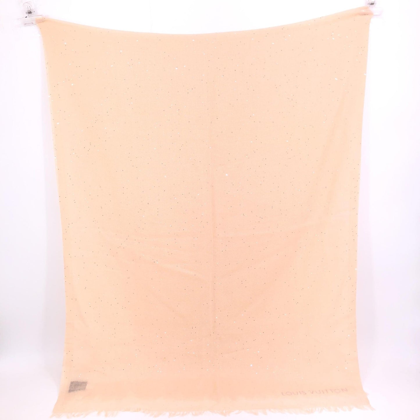 Pink Monogram Classic Shawl In Silk Mix