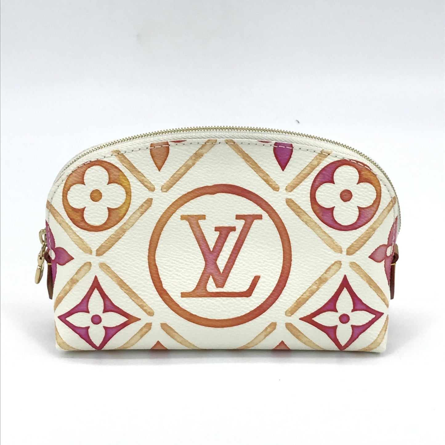 Pochette CosméTique PM, Monogram Canvas, Coral