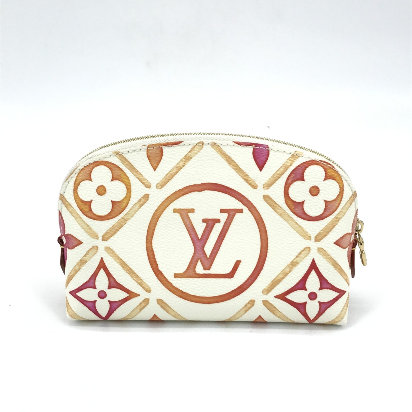 Pochette CosméTique PM, Monogram Canvas, Coral