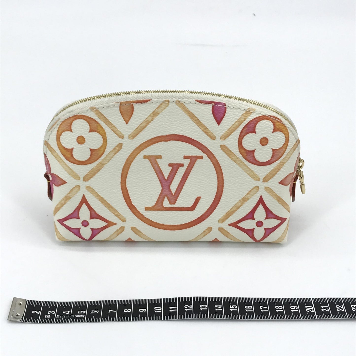 Pochette CosméTique PM, Monogram Canvas, Coral
