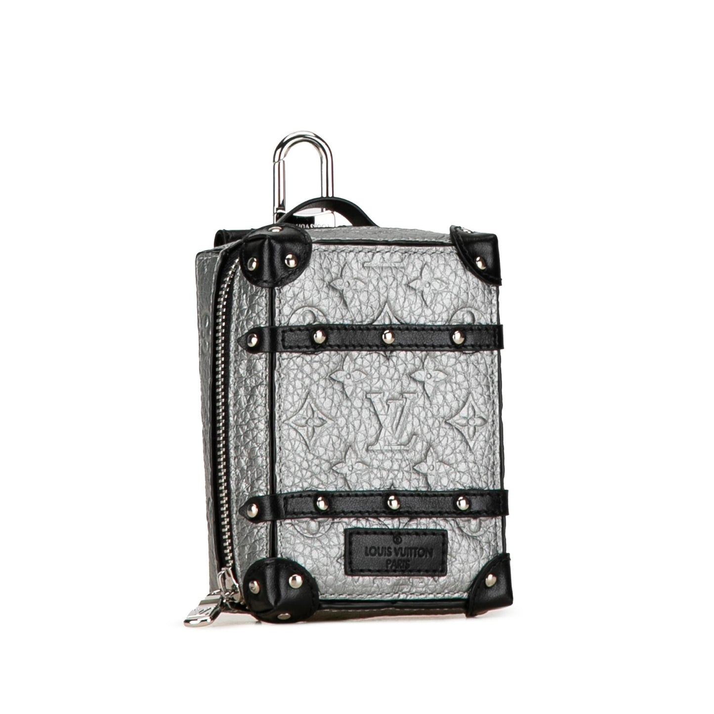 Trunk Motif Key Charm Leather With Box