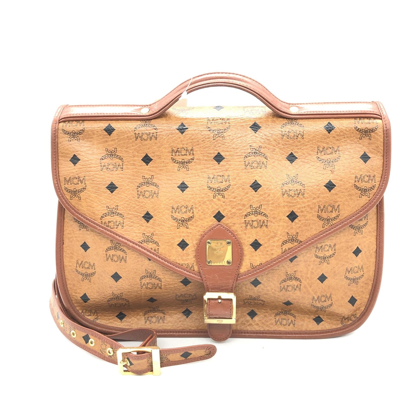 Vesutos Leather Messenger Bag